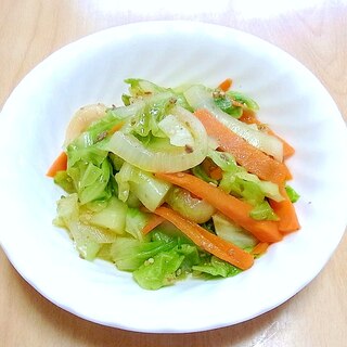 ジンギスカン味の野菜炒め